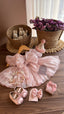 Outfit Princesita Vintage Rosa Empolvado | 1 Año