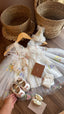 Outfit vestido con alas de Ensueño en Blanco | | Ropa de bebé y niña | El Closet de Emma
