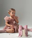 Vestido Rosado con Lazo – Modelo Bella Bow | Vestido de Encaje | Ropa de bebé y niña | El Closet de Emma