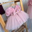 Vestido Rosa Princesa para Niña con Flores 3D y Tul | Fiesta, Cumpleaños y Sesión de Fotos