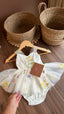 Vestido Floral Crema Tul Bordado – Edición Primavera