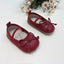 Zapatos Burdeos Tipo Bailarina con Lazo Delicado | zapatos bebés | Ropa de bebé y niña | El Closet de Emma