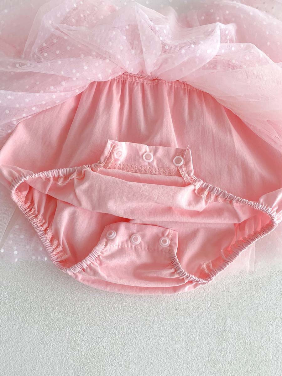 Vestido rosa de tul
