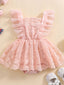 Vestido de encanto Rosa | Vestido de Encaje | Ropa de bebé y niña | El Closet de Emma