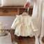Vestido de Encaje Marfil con Bordado Floral y Lazos | Vestido de Encaje | Ropa de bebé y niña | El Closet de Emma