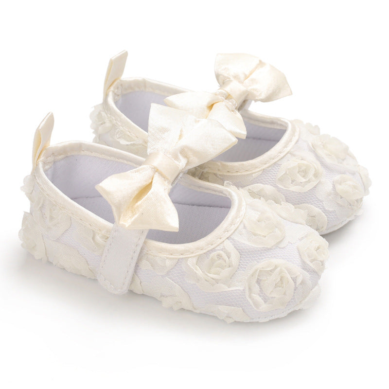 Zapatos para Bebé – Rosa de Encaje