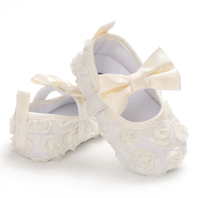 Zapatos para Bebé – Rosa de Encaje