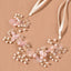 Corona para Bebé Niña con Perlas y Flores Rosa | Tiara Elegante para Bautizo y Cumpleaños | Diademas, coronas | Ropa de bebé y niña | El Closet de Emma