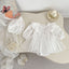 Vestido Body Blanco para Bebé Niña con Bordado Floral | Bautizo y Ocasiones Especiales | Bodýs para Bebé | Ropa de bebé y niña | El Closet de Emma