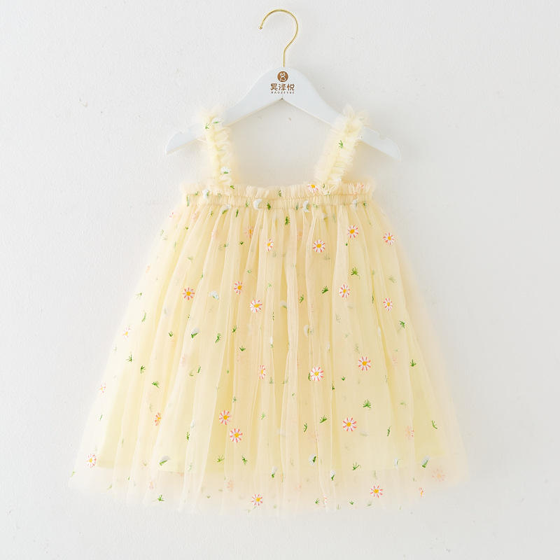 Vestido “Melocotón de Primavera” – Encanto Floral en Tul Bordado