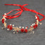 Tocado Floral Rojo con Perlas – Colección Navidad Dorada | Diademas, coronas | Ropa de bebé y niña | El Closet de Emma