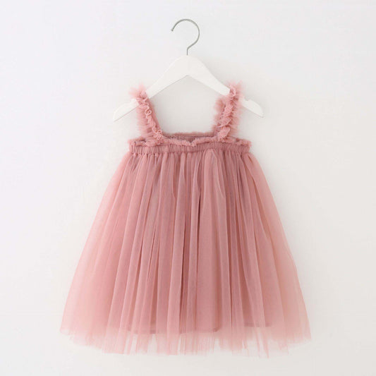 Vestido Rosado de Tul – Modelo Rosa Vintage