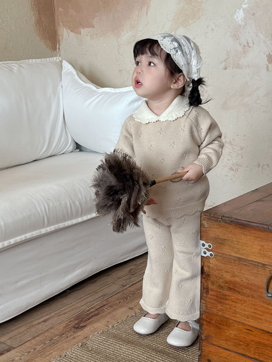 Conjunto Tejido "Encanto Clásico" - Beige