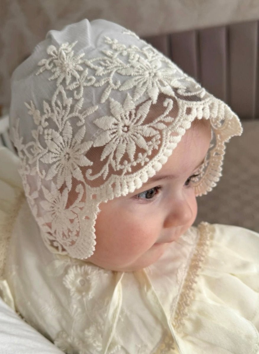 Gorros de Bautizo para Bebé Niña - ElclosetdeEmma