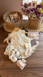 Conjunto vintage marfil | | Ropa de bebé y niña | El Closet de Emma