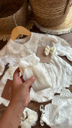 Vestido outfit Emma Luz de Ángeles | | Ropa de bebé y niña | El Closet de Emma