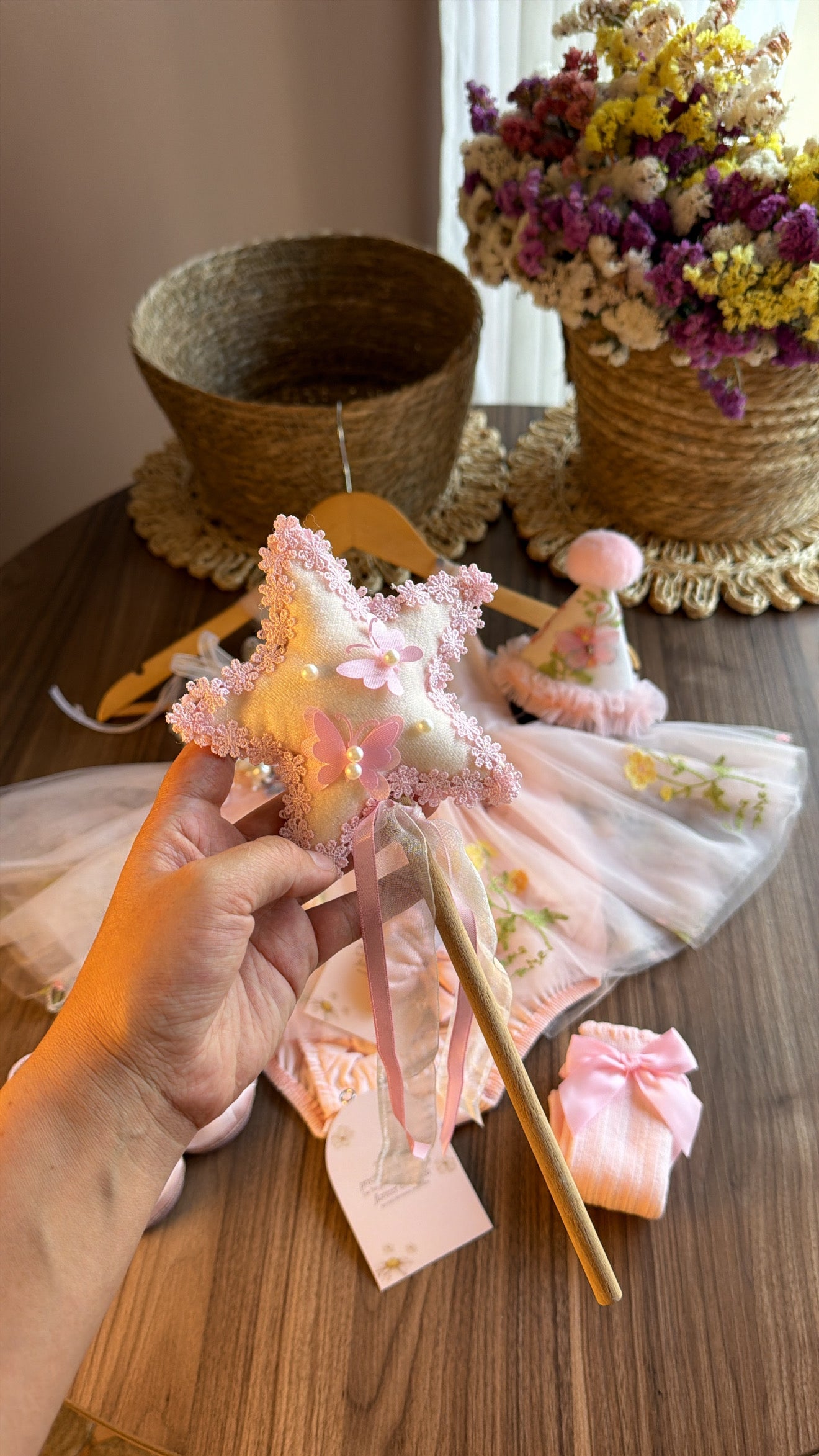 Outfit hadas Rosa para Bebé Niña