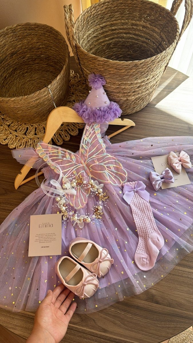 Vestido Outfit Hada Lila Encantada | | Ropa de bebé y niña | El Closet de Emma