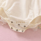 Vestido Floral Crema Tul Bordado – Edición Primavera