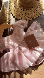 Vestido outfit Bella en Rosa | | Ropa de bebé y niña | El Closet de Emma