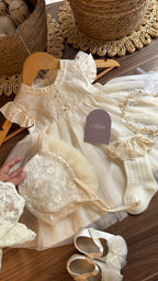 Set de Bautizo para Bebé Niña | Vestido Elegante con Accesorios