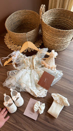 Conjunto Emma Sueño Mágico | Vestido de Encaje | Ropa de bebé y niña | El Closet de Emma