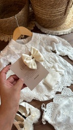 Vestido outfit Emma Luz de Ángeles | | Ropa de bebé y niña | El Closet de Emma