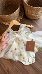 Outfit vestido floral hada de Ensueño | | Ropa de bebé y niña | El Closet de Emma
