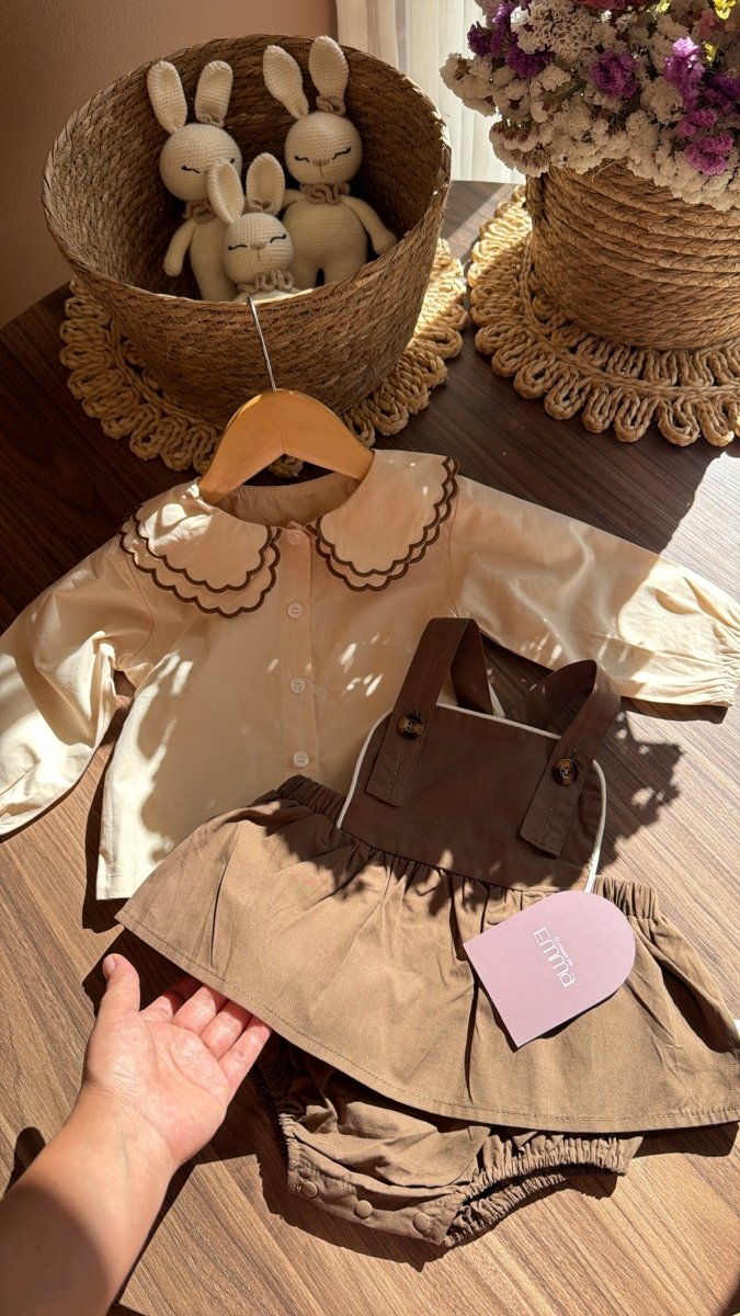 Outfit Vintage Isabella | | Ropa de bebé y niña | El Closet de Emma