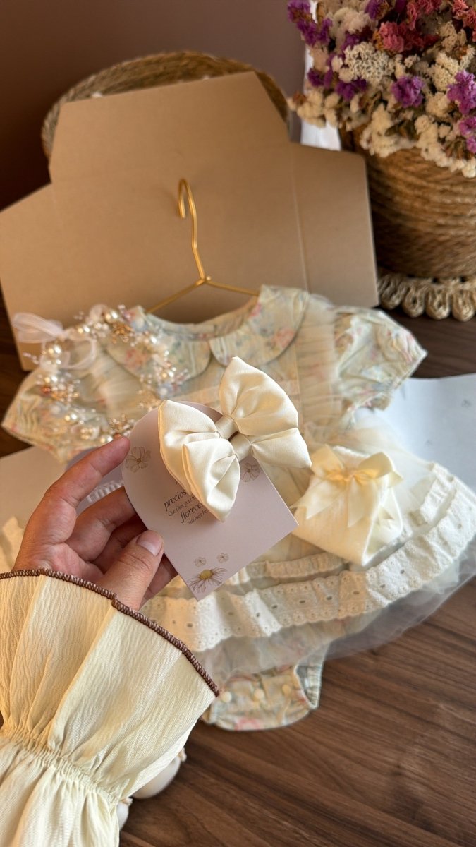 Conjunto Vestido Floral Vintage para Bebé Niña | | Ropa de bebé y niña | El Closet de Emma