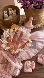 Outfit Princesita Vintage Rosa Empolvado | 1 Año