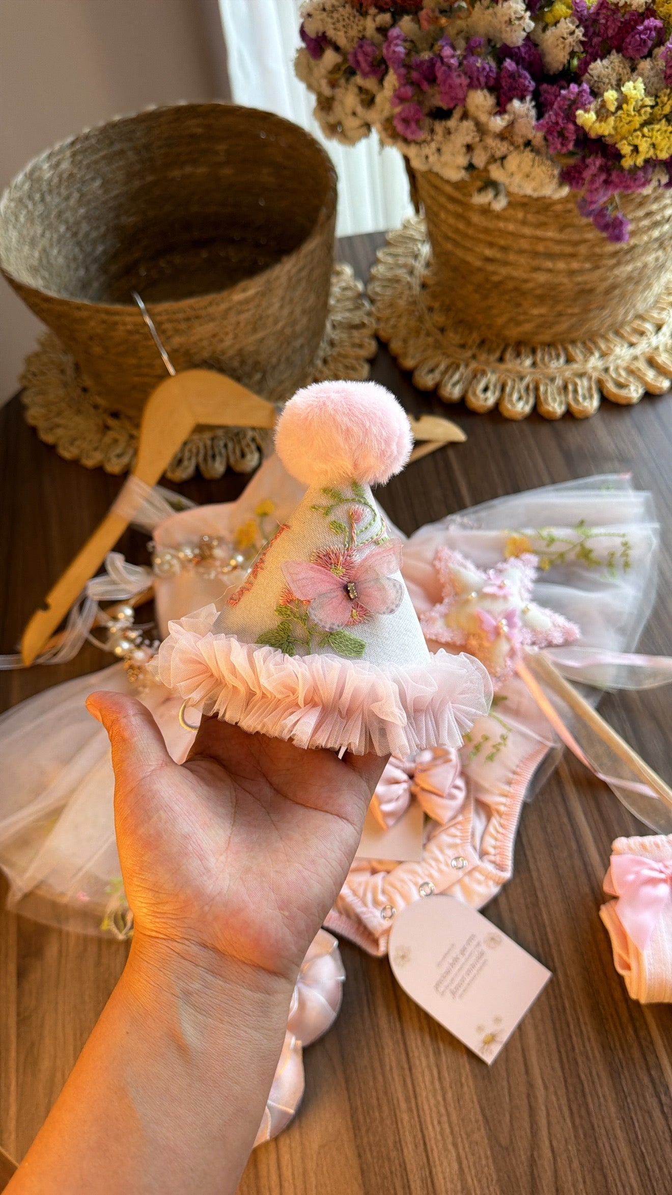 Outfit hadas Rosa para Bebé Niña