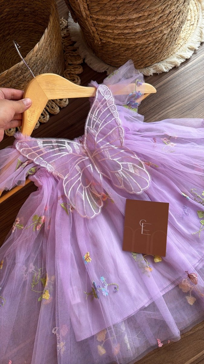 Vestido Ensemble Aurora Encantada en Violeta | | Ropa de bebé y niña | El Closet de Emma