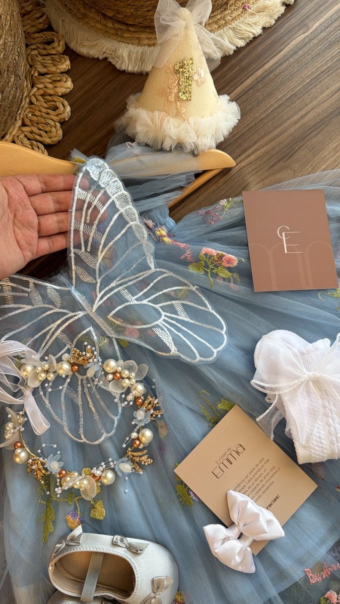 Vestido outfit cielo encantado | | Ropa de bebé y niña | El Closet de Emma