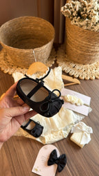 Outfit Elegancia Clásica Perla & Negro | | Ropa de bebé y niña | El Closet de Emma
