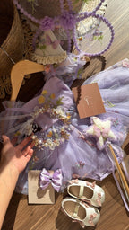 Vestido outfit sueño de hada lavanda | | Ropa de bebé y niña | El Closet de Emma