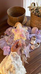 Outfit Princesa Lavanda Vintage para Bebé | Vestido Elegante con Accesorios | | Ropa de bebé y niña | El Closet de Emma