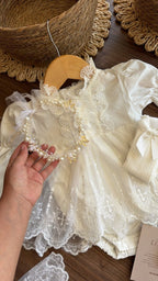 Outfit “vestido Blanca Ilusión” | | Ropa de bebé y niña | El Closet de Emma