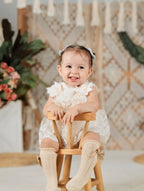 Conjunto para Bebé – Vestido flores de Encaje