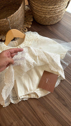 Outfit vestido de Princesa Marfil | | Ropa de bebé y niña | El Closet de Emma