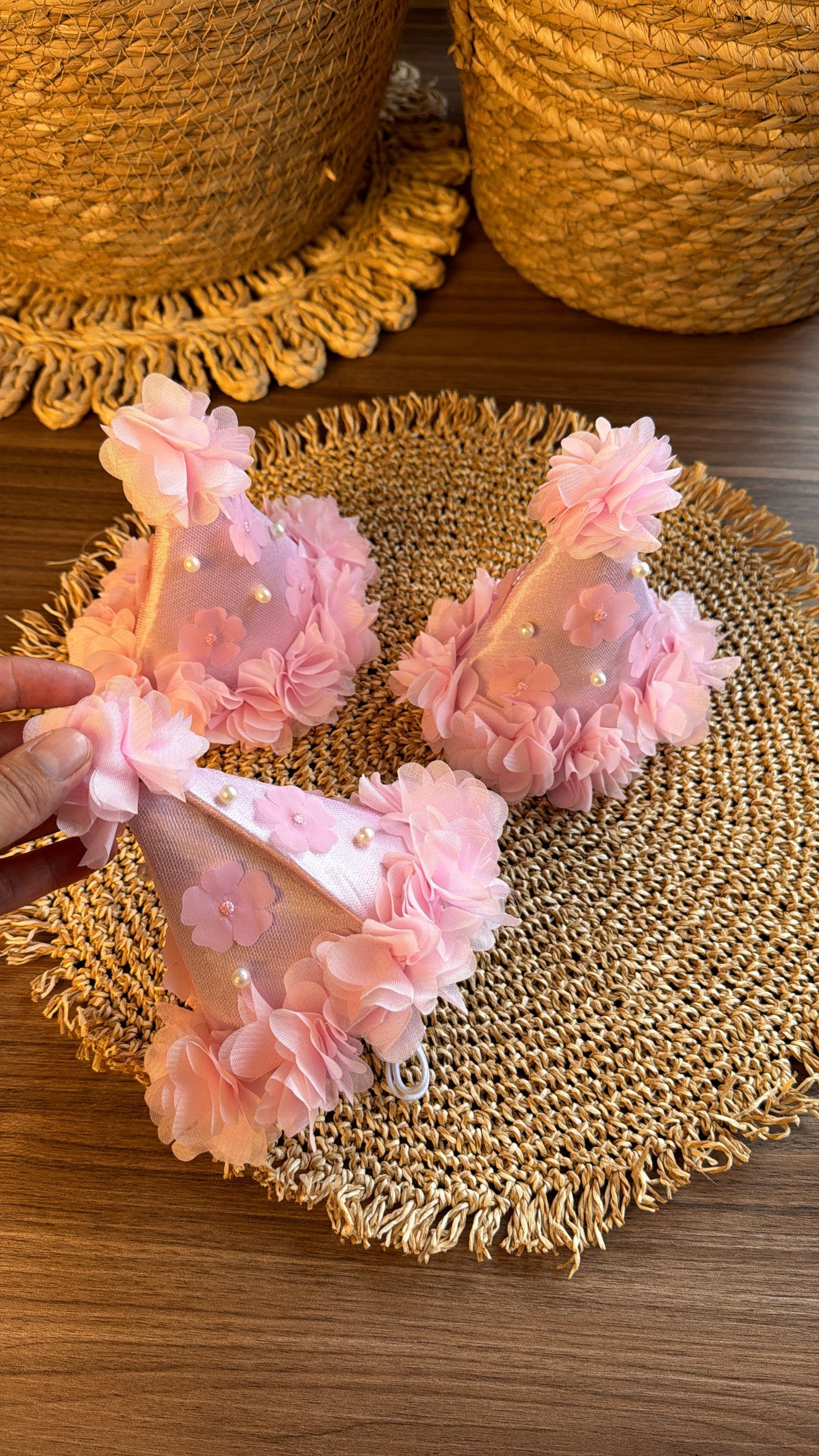Gorrito de flores