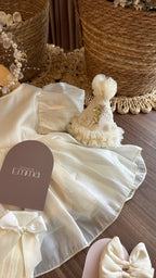 Outfit Vintage para Niña | Vestido, Medias, Zapatos, Tiara y Ganchos | | Ropa de bebé y niña | El Closet de Emma