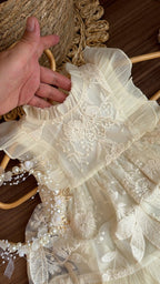 Conjunto vintage marfil | | Ropa de bebé y niña | El Closet de Emma