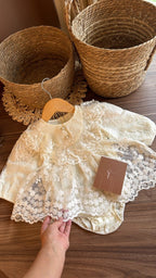 Vestido Outfit Luz de Marfil | | Ropa de bebé y niña | El Closet de Emma