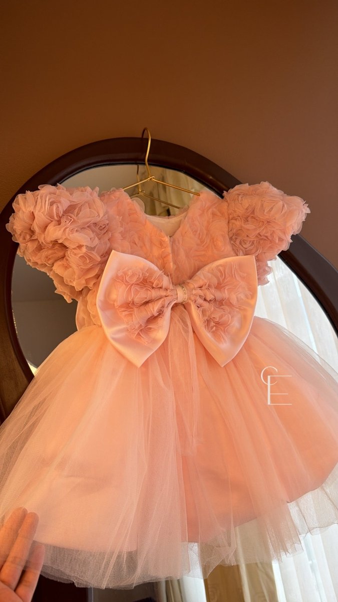 Vestido Rosa Princesa de Flores – Talla 3 Años | | Ropa de bebé y niña | El Closet de Emma