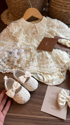 Vestido Outfit Luz de Marfil | | Ropa de bebé y niña | El Closet de Emma