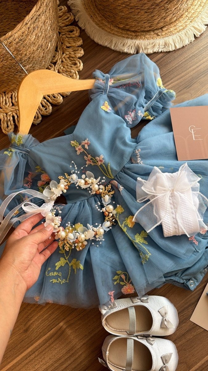 Vestido outfit hada celestia | | Ropa de bebé y niña | El Closet de Emma