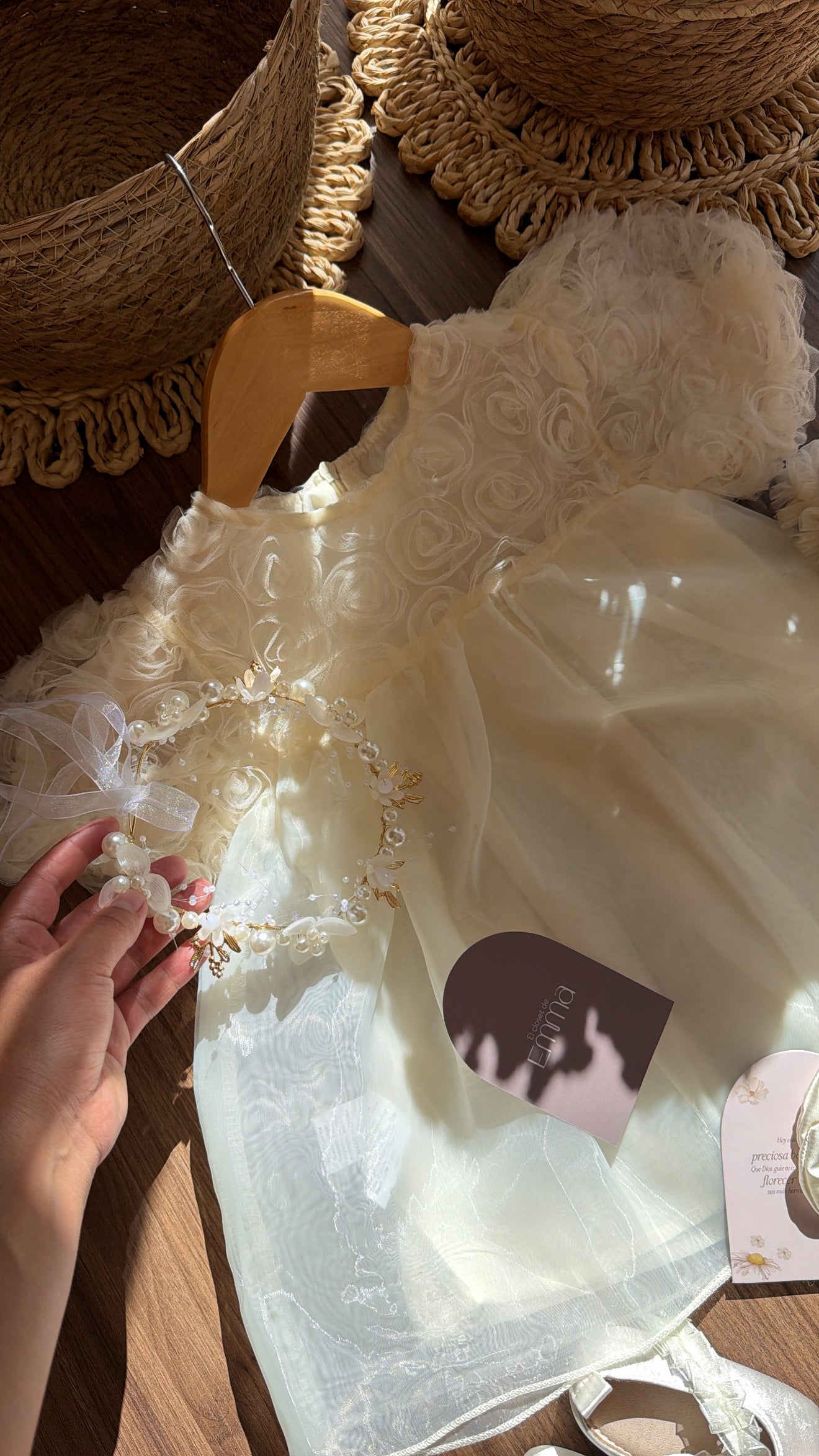 Vestido outfit rose de marfil