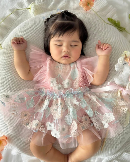 Vestido Bloom de Tul Bordado