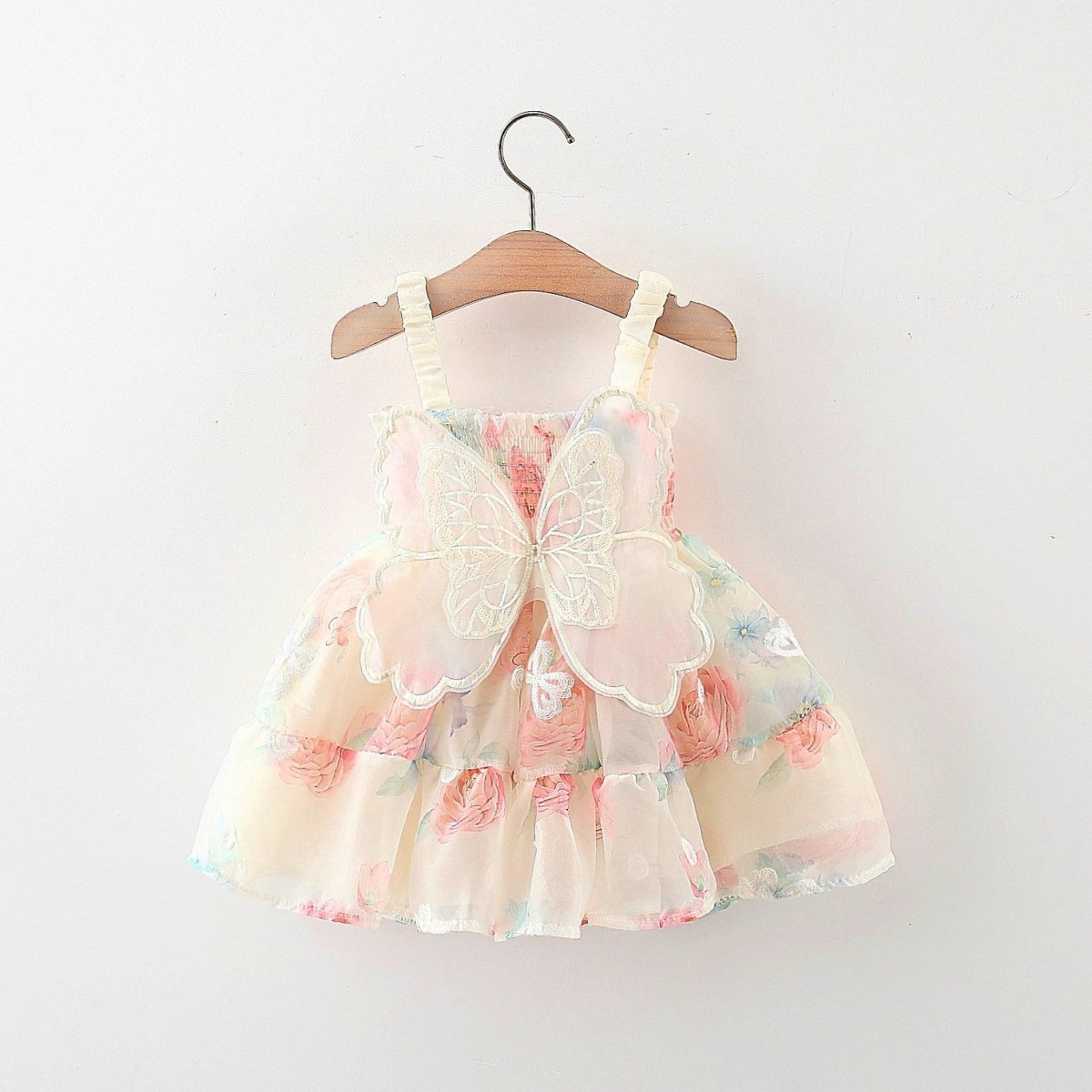 Vestido Hada de Mariposa – Edición Floral Pastel | Vestido | Ropa de bebé y niña | El Closet de Emma Imagen principal del producto